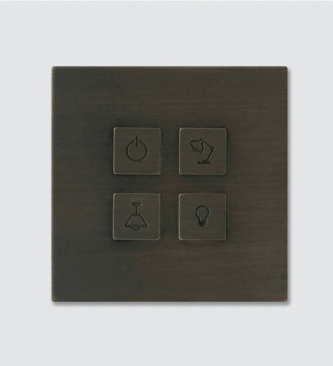Plaques d'interrupteurs design avec boutons
