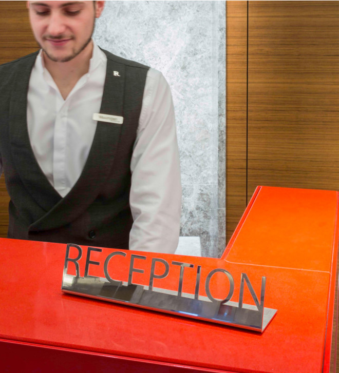 Plaque concierge desk sign personnalisé pour hôtels
