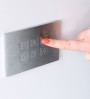 Plaques électriques en acier inoxydable avec boutons